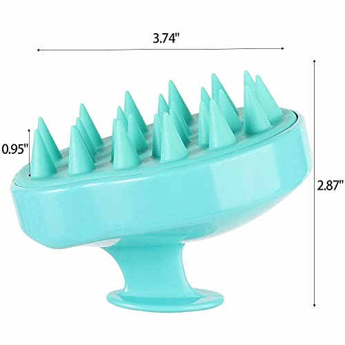 Image of QIQI Scalp Massager Brush for Hair & Shampoo | Relaxing Head Massager with Soft Silicone Bristles | Deep Cleansing & Anti-Dandruff Tool for Men & Women(PINK 35)