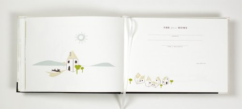 Binth Handmade Baby Book with Keepsake Box (Brown)