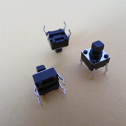 Interruptor momentáneo electrónico de alta durabilidad con micro botón táctil de 6x6x7.3mm 2