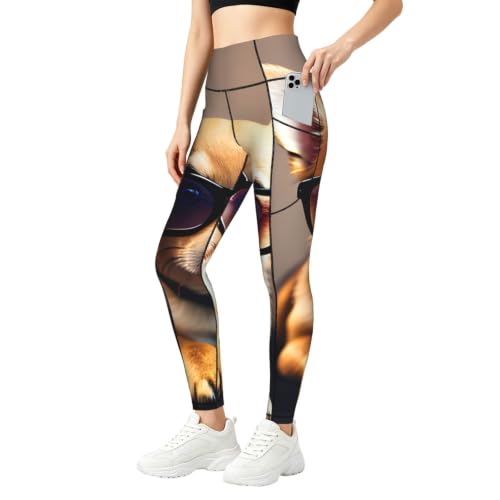 Leggings de chihuahua de mujer con conjunto deportivo para fitness diario