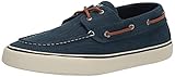 Sperry Men's Bahama II Boat Shoe, DK Blue Linen, 11.5