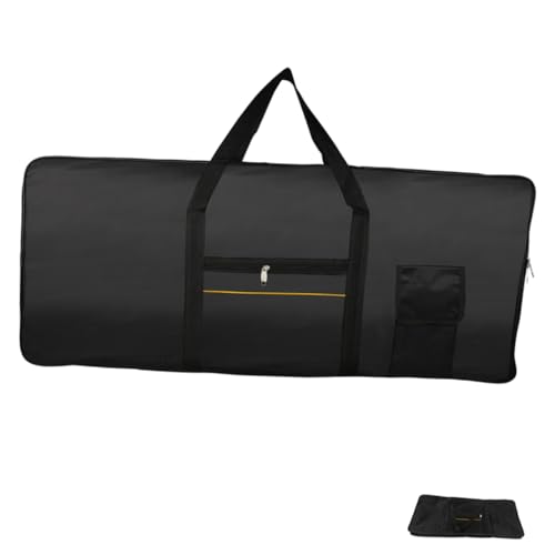 HANABASS Key Electronic Keyboard Storage Bag Oxford with Shoulder Strap Ergonomic Handle Practical Carrying Case for Musicians Protects Against