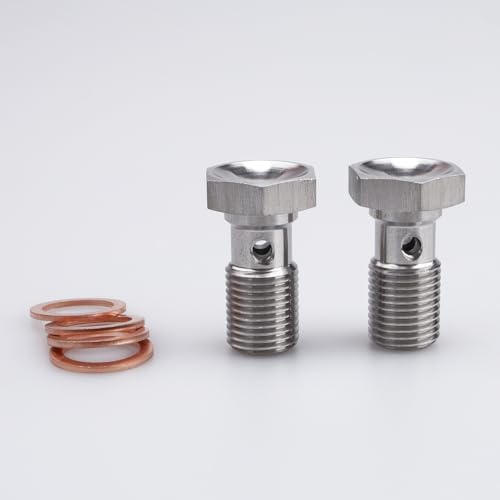 Image of AC PERFORMANCE M10 x 1.0 Banjo Bolt, 20mm UHL, Stainless Steel, Pack of 2