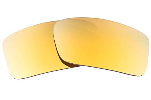 LenzFlip Oakley Gascan 交換レンズ 偏光 マルチオプション オークリー ガスカン (偏光ブラウンw/24Kゴールドミラー)