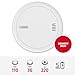 ABUS Rauchmelder Prefira 5 - zertifizierter Rauchwarnmelder mit austauschbaren 5-Jahres-Batterien, großer Prüftaste, Fehlalarm-Reduzierung durch Insektenschutzgitter und Verschmutzungskompensation
