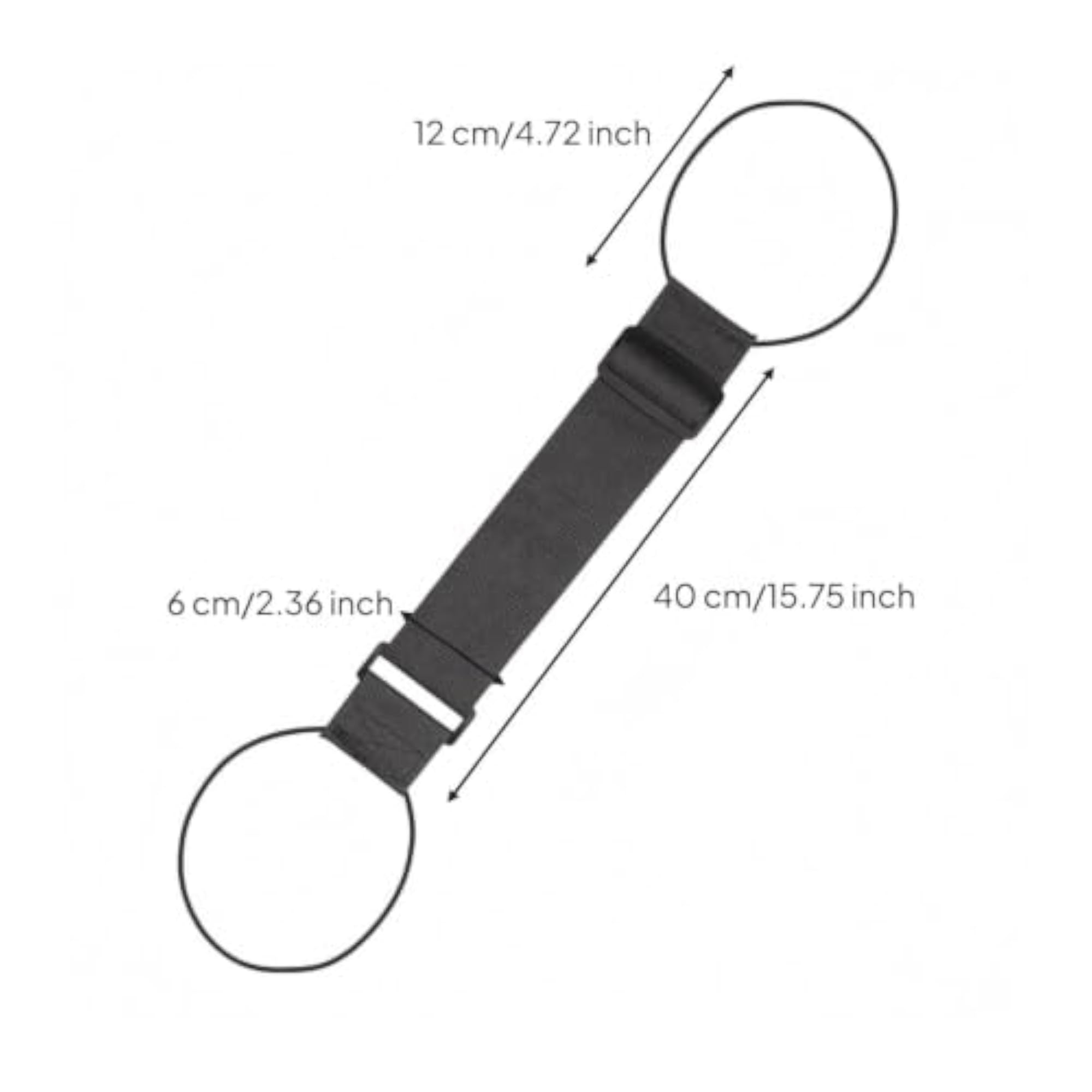Fixed Woven Luggage Strap with Adjustable Buckle