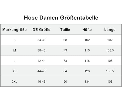 Hose Damen Sommer Casual Baumwolle Leinen Stoffhose Einfarbig Freizeithose Stretch Leicht Leinenhose Straight Leg Hose und Taschen (Z Schwarz, L)