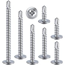 Wensilon 10005 (200Pcs)#8×1"For Sheet Metal Self-Tapping Screws 410 Stainless Steel Truss Head High-Strength Quick Tapping Screws thumb #6