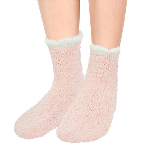 Fuzzy Socks for Women - Fleece Sleep Soft Cozy Animal Socks 6 Pairs, Christmas Stocking Stuffers3