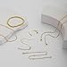 Bvuem Gold Bracelets for Women, Dainty 14K Gold Plated Stackable Bracelets for Women Trendy Waterproof Paperclip Figaro Box Herringbone Chain Bracelet Pack Stack Adjustable Fashion Jewelry for Women