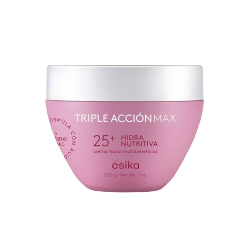 Colágeno, ésika - Crema Facial XL Hidra Nutritiva 25+ Triple Acción Max 200 g