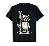 Waschbär Racoon Hard Rock Heavy Metal Fun Shirts
