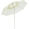Parasol Strandparasol Parasol Parasol Tuin Buitenparasol met drukknop kantelen en slingeren, terrasparaplu voor…