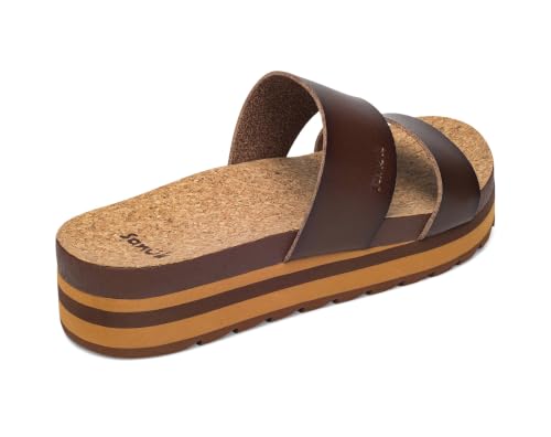 Image of Sanuk Womens Alt-Itude | Platform Sandals Women | Womens Fashion Slide Sandals | Molded Footbed with Arch Support