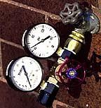 Dual Water Gauge - Pressure (PSI) and Flow (GPM) in One