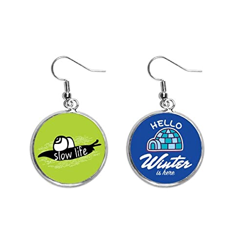 Pendientes de gota caracol negro para looks de oficina y cenas