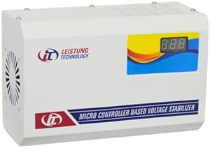 Leistung Technology 4KVA 150-300V AC Automatic Voltage Stabilizer for Stable Reliable Electrical Power Digital Display Upto 1.5Ton