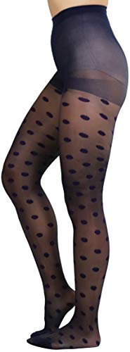 Image of ToBeInStyle Women's Fun Polka Dot Tights Pantyhose & Thigh High Socks Hosiery