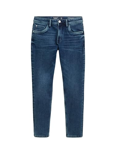 TOM TAILOR Herren Josh Regular Slim Jeans mit Stretch, 10120 - Used Dark Stone Blue Denim, 34/34 – Ansicht 3