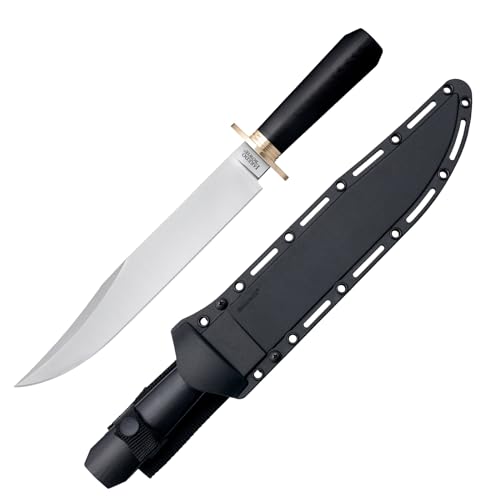 Image of Cold Steel Laredo Bowie 10.5 inch 4034SS Razor-Sharp Clip Point Blade 5.1875 inch Micarta Handle Tactical Fixed Blade Knife w /Secure-Ex Sheath