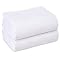 Linteum Textile Cotton Blend Hospital Bath Blanket - Twin Size 70x90 Inch Lightweight Sheet Blanket (White With Pink Stripes) - View #4