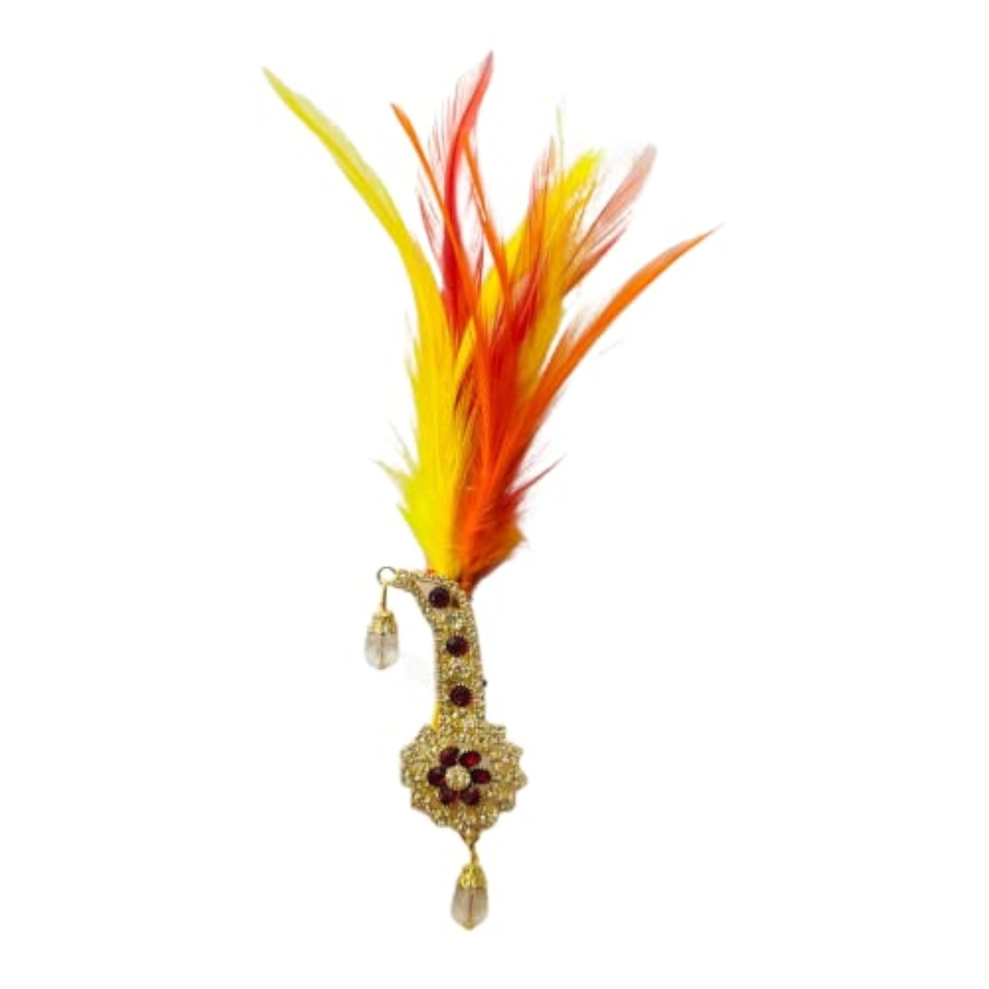 Gold Plated Handcrafted Stone Embellished Safa Kalangi for Dulha