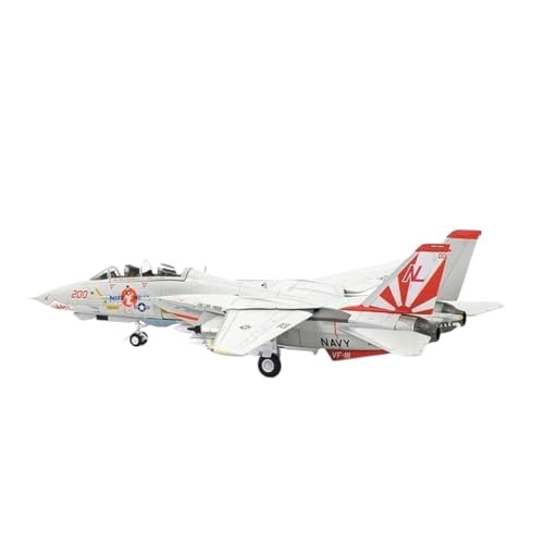 Modelo de avión F14 Tomcat escala 1/72 en metal fundido para decoración de escritorio y oficina