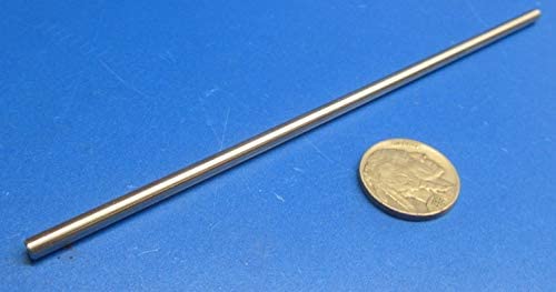 17-4 PH Stainless Steel Hardened Shaft .156" Diameter x 6" Long 1 pc
