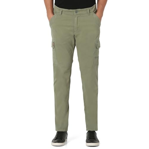 Image of Spykar Men's Regular Cargo Pants