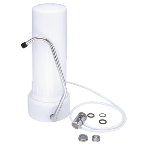 Watts Premier CT-1 Portable Counter Top Water Filtration System, Chrome Dispensing Spout, Housing, 5-Micron Carbon Filter, Diverter Valve, Tubing, For Use in RVs, Campers, Apartment, Houses