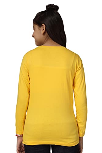 Image of KYDA KIDS Girls Cotton Full Sleeve Printed T-Shirt (Pack of 3)(Tropical-Top-11-12Y-C1,Multicolor)
