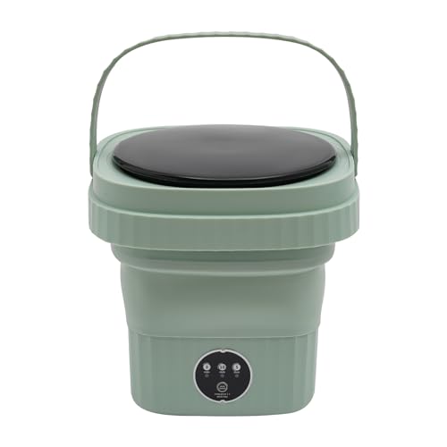 Lavadora portátil, 6L plegable mini lavadoras (verde)