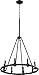 Quorum 6833-8-69 Transitional Chandelier, 8-Light 480 Total Watts, Black