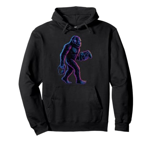 Kids Men Women Sasquatch Bigfoot Gamer Funny Gaming �p�[�J�[