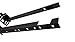 Kings Brand Furniture Bed Frame Footboard Extension Brackets Set of 2 Compatible with Twin, Full, Queen, King Sizes