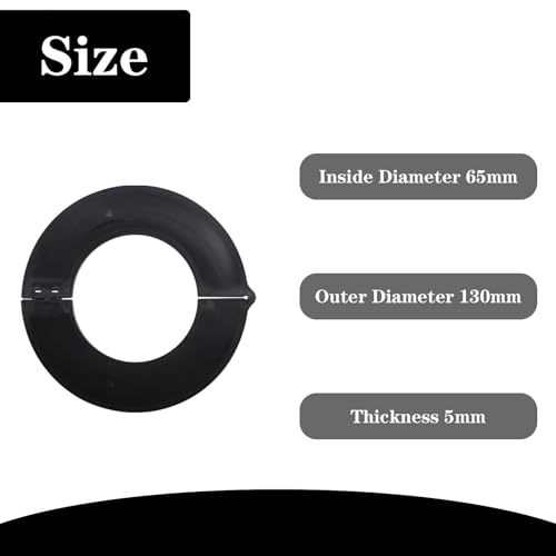 Image of 8 Pack 65MM Excavator Bucket Pin Shim Kit Detachable for Excavator and Skid Steer Fit for Cat John Deere JCB Case Hitachi Kobelco New Holland, 5mm Thickness
