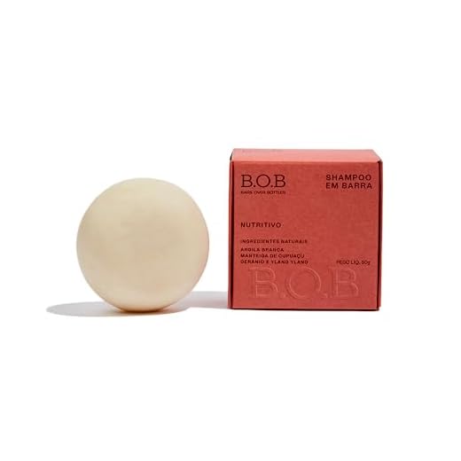 B.O.B Bars Over Bottles B.O.B Shampoo Em Barra Nutritivo 80G