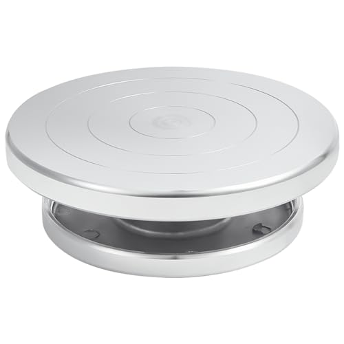 BENECREAT Ruota in Ceramica per Scultura con Piattaforma Girevole Ruotata in Lega di Alluminio da 15 cm, Strumenti in Argilla Polimerica con Ruota Rotante per Espositore Artigianale, Piatto Girevole