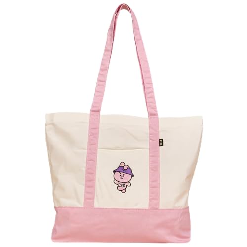 LINE FRIENDS Official BT21 Universal Tote Bag - COOKY Everyday Bag For Women Cute Tote Bag Official Kpop Merch