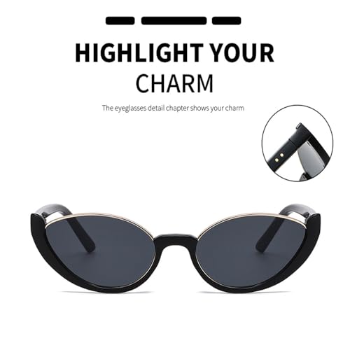 Y2K Cat Eye Lower Frame Sunglasses Women Sun Glasses Eyeglasses Men4