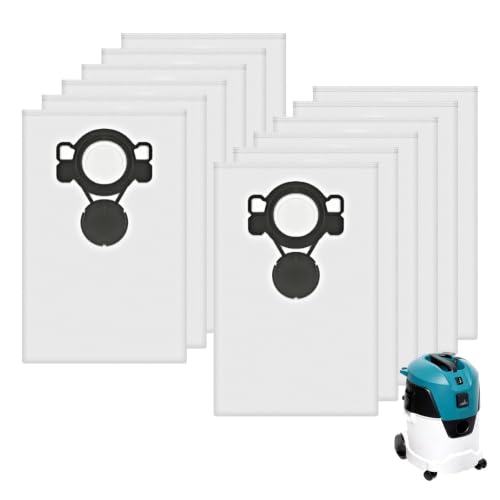 12 Stück VC2512l Beutel für Makita Staubsauger VC2000L VC2010L VC2012L VC2511L VC2512L VC3011L VC3012L VC3511L Staubsaugerbeutel