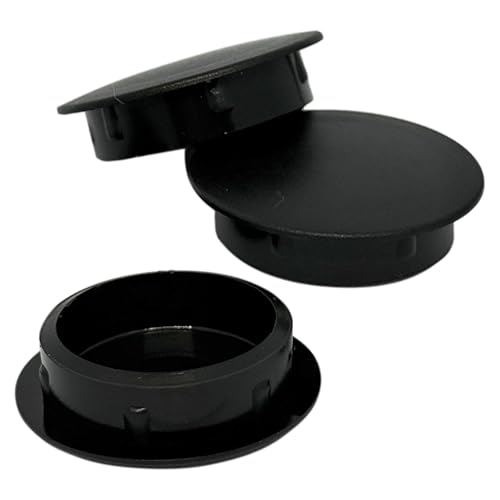 Image of (Pack of 10) Jet Black Plastic Hole Plugs 1.18 inch x 0.98 inch (30 x 25 mm), Drill Hole Cover Caps, Furniture Hole Plug, Screw Hole Plugs