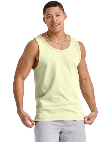 Image of Hanes Mens Originals Tri-Blend Tank Top, Lightweight Tanks for Men, Sleeveless Tank Shirt