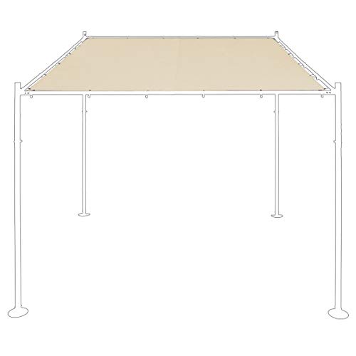 SORARA® Ersatzabdeckung für Wand Gazebo Milano | Sand | 285 x 300 cm (T x B) | Modern Style Außen Canopy und Shelter Pergola Pavillon thumbnail