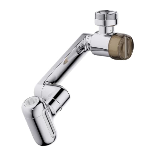 Grifo giratorio extensor para eliminar salpicaduras en lavabos pequeños 2