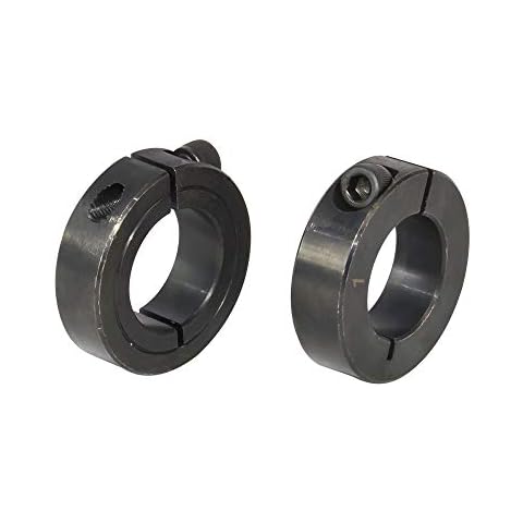 AZSSMUK 1-1/2" Bore Single Split Clamp-On Shaft Collars with Set Screw of 2-packed Cover