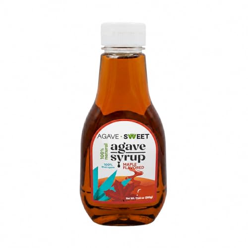 Maple Agave Syrup with Natural Maple Syrup Alternative Agave Syrup 11.6 oz