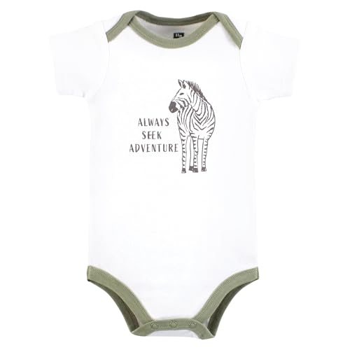 Image of Hudson Baby Unisex Baby Cotton Bodysuits 5-pack