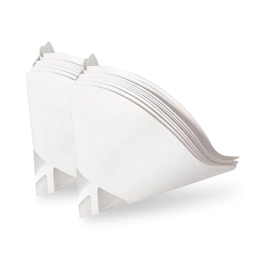 HYCHIKA - 50 coladores de papel para pistola de pintura desechable, filtros de pintura con tejido de nailon fino de 190 mm para aparatos de pintura por pulverización