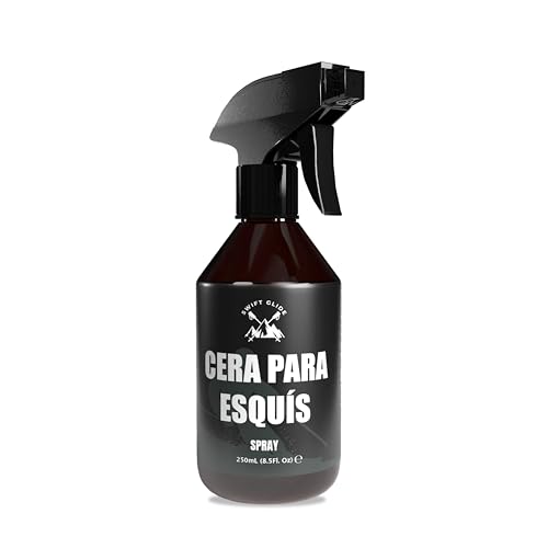 SWIFT GLIDE® Cera Esqui y Snowboard en Spray   250ml   No Mancha   Deslizamiento Superior en la Nieve   Cera para Esquis de Fácil Aplicación para un Rendimiento Excepcional